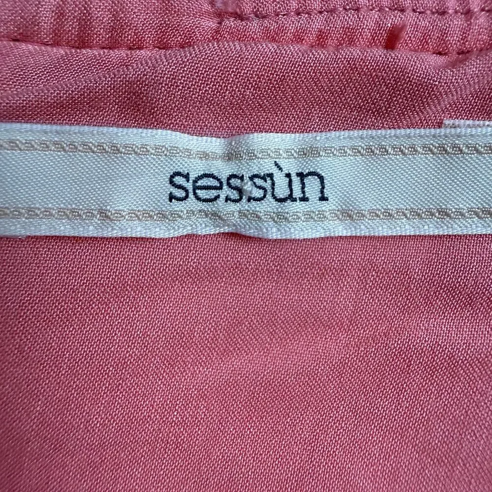 Sessùn Travis Woven Jacquard Mini Skirt Women's EU 34 US 2 Pink Orange Textured
